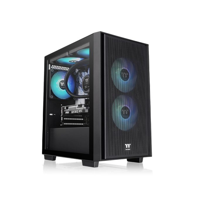 Компьютерный корпус, Thermaltake, Versa H16, CA-1Y8-00S1WN-02, Micro-Tower, M-ATX/ Mini-ITX, USB 3.0/2.0*1, HD-Audio + Mic, 1*120 мм, Высота процессорного куллера до 155 мм, Длина VGA до 315 мм, 1*5.25"/3*3.5", Сталь, 378*198*411 мм, Без Б/П, Чёрный