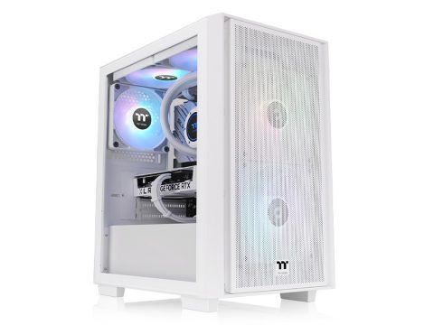 Компьютерный корпус, Thermaltake, Versa H16, CA-1Y8-00S6WN-01, Micro-Tower, M-ATX/ Mini-ITX, USB 3.0/2.0*1, HD-Audio + Mic, 1*120 мм, Высота процессорного куллера до 155 мм, Длина VGA до 315 мм, 1*5.25"/3*3.5", Сталь, 378*198*411 мм, Без Б/П, Белый