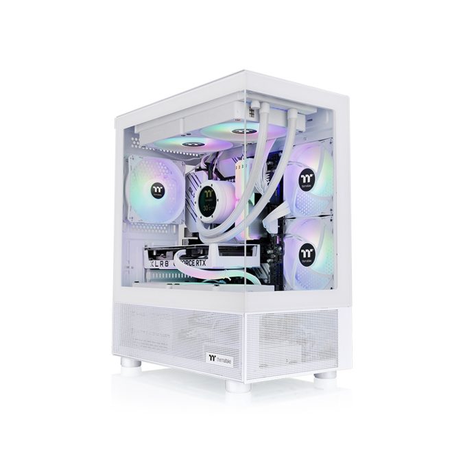Компьютерный корпус, Thermaltake, View 170 TG ARGB Snow, CA-1Z4-00M6WN-00, Mini ITX/MicroATX, 1*3.5"/2*2.5", Высота кулера до 160 мм, Длина VGA до 340 мм, 419 x 205 x 467 мм, Без Б/П, Белый
