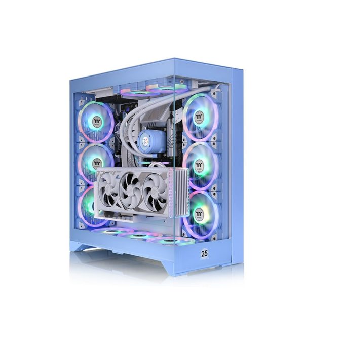 Компьютерный корпус, Thermaltake, CTE E660 MX Hydrangea Blue, CA-1Y3-00MFWN-01, ATX / m-ATX / m-ITX / E-ATX, 2*3.5"/2*2.5", Высота кулера до 166 мм, Длина VGA до 415 мм, 558.5 x 270 x 513 мм, Без Б/П, Синий
