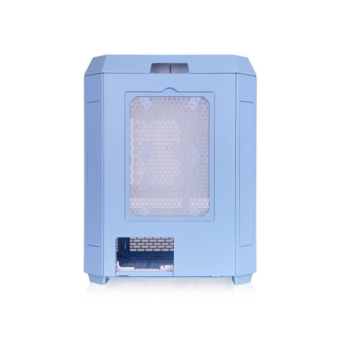 Компьютерный корпус, Thermaltake, The Tower 600 Hydrangea Blue, CA-1Z1-00MFWN-00, Mid Tower, ATX / M-ATX / M-ITX, Type-C*1, USB 3.0*4, HD+Audio*1, 2*140мм вентиляторы, Высота процессорного кулера до 210мм, Длина VGA до 400мм, 1*3,5/3*2,5, Сталь/Пластик/Закаленное стекло, 550х420х286,4мм, Без Б/П, Голубой