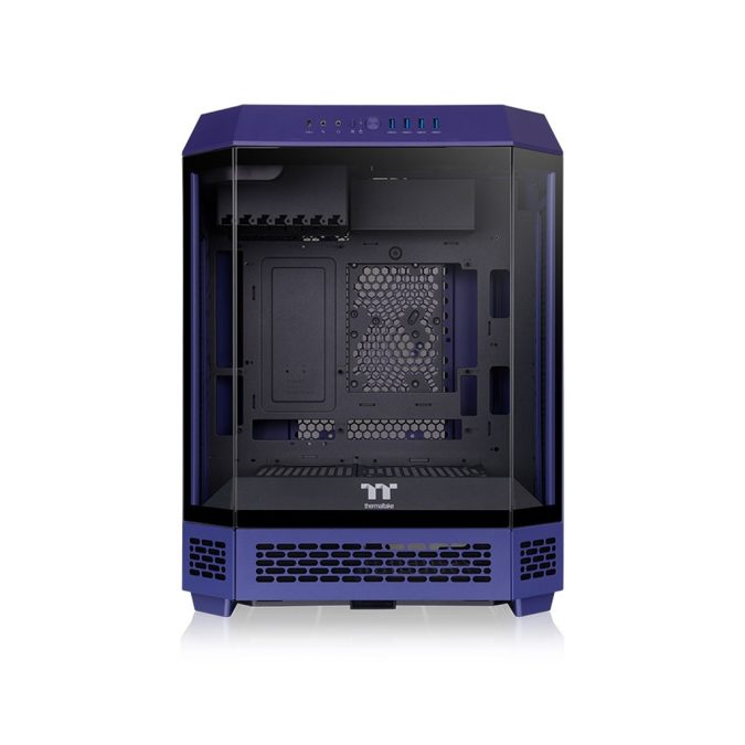 Компьютерный корпус, Thermaltake, The Tower 600 Future Dusk, CA-1Z1-00MNWN-00, Mid Tower, ATX / M-ATX / M-ITX, Type-C*1, USB 3.0*4, HD+Audio*1, 2*140мм вентиляторы, Высота процессорного кулера до 210мм, Длина VGA до 400мм, 1*3,5/3*2,5, Сталь/Пластик/Закаленное стекло, 550х420х286,4мм, Без Б/П, Синий