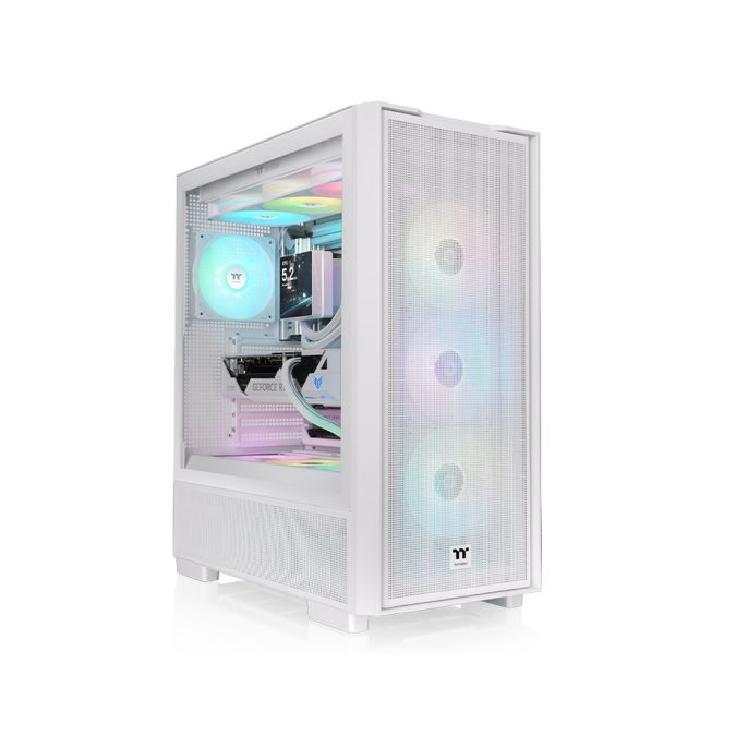 Компьютерный корпус, Thermaltake, S380 TG ARGB Snow, CA-11K-00M6WN-00, ATX / m-ATX / m-ITX, 2*3.5"/2*2.5", Высота кулера до 180 мм, Длина VGA до 400 мм, 536 x 238 x 485 мм, Без Б/П, Белый