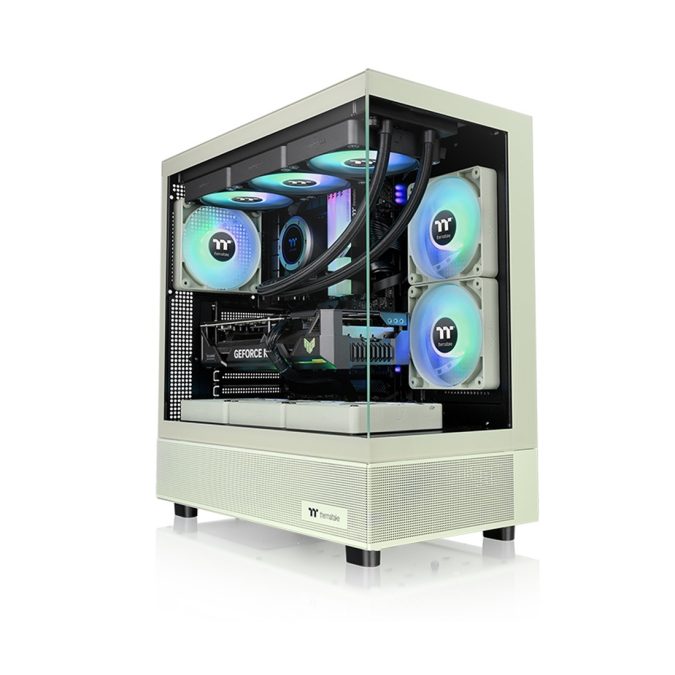 Компьютерный корпус, Thermaltake, View 270 Plus TG ARGB Matcha Green, CA-1Y7-00MEWN-01, Mid Tower, ATX/M-ATX/Mini ATX, USB3.0*2, HD-Audio, 3*120мм ARGB Lite fan, Высота кулерного процессора 166мм, Длина VGA до 300мм, 2*3,5"/3*2,5", Сталь, 3мм Закаленное стекло*1, Без Б/П, 460*210*395,3мм, Зеленый