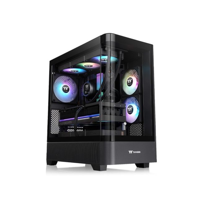 Компьютерный корпус, Thermaltake, View 290 Black, CA-11G-00M1WN-00, ATX / Micro-ATX / Mini-ITX, 2*3.5", Высота кулера до 180 мм, Длина VGA до 450 мм, 497 x 242 x 477 мм, Без Б/П, Черный