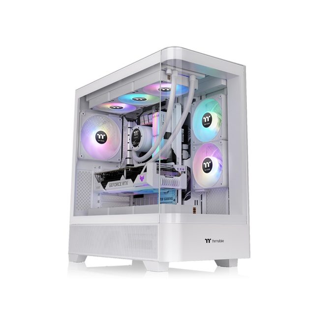 Компьютерный корпус, Thermaltake, View 290 TG ARGB Snow, CA-11G-00M6WN-00, ATX / m-ATX / m-ITX, 2*3.5"/2*2.5", Высота кулера до 180 мм, Длина VGA до 450 мм, 497 x 242 x 477 мм, Без Б/П, Белый
