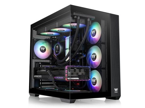Компьютерный корпус, Thermaltake, View 380 TG ARGB, CA-1Z2-00M1WN-00, ATX / Micro ATX / Mini ITX, 1*3.5"/2*2.5", Высота кулера до 160 мм, Длина VGA до 415 мм, 410 x 285 x 442 мм, Без Б/П, Черный