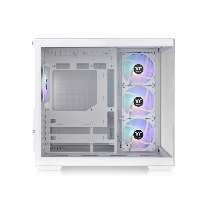 Компьютерный корпус, Thermaltake, View 380 TG ARGB Snow, CA-1Z2-00M6WN-00, ATX / m-ATX / m-ITX, 1*3.5"/2*2.5", Высота кулера до 160 мм, Длина VGA до 415 мм, 410 x 285 x 442 мм, Без Б/П, Белый