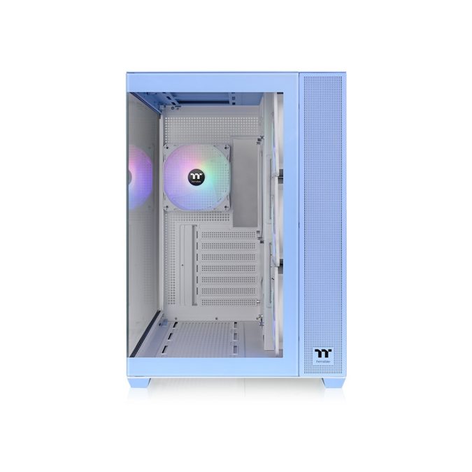 Компьютерный корпус, Thermaltake, View 380 TG ARGB Hydrangea Blue, CA-1Z2-00MFWN-00, ATX / m-ATX / m-ITX, 1*3.5"/2*2.5", Высота кулера до 160 мм, Длина VGA до 415 мм, 410 x 285 x 442 мм, Без Б/П, Синий