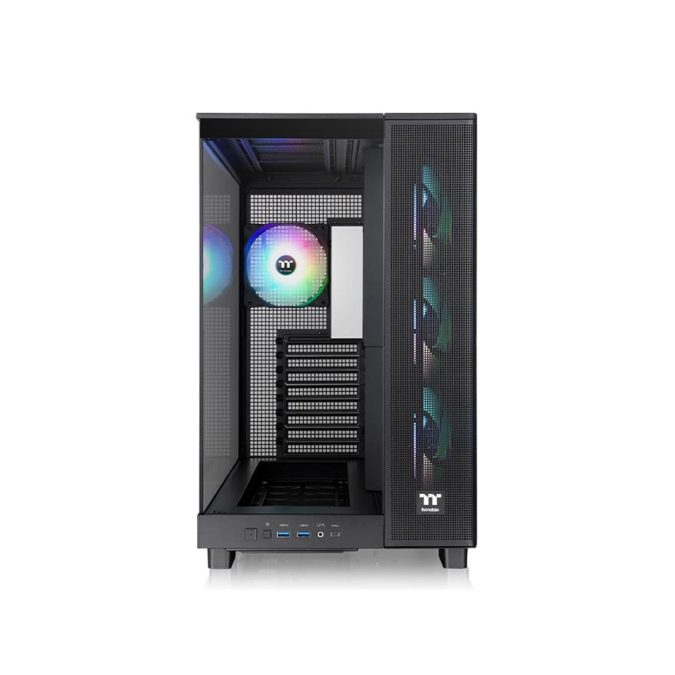 Компьютерный корпус, Thermaltake, View 380 XL TG ARGB, CA-11E-00M1WN-00, ATX / Micro ATX / Mini ITX, 1*3.5"/2*2.5", Высота кулера до 160 мм, Длина VGA до 420 мм, 471 x 288 x 469 мм, Без Б/П, Черный