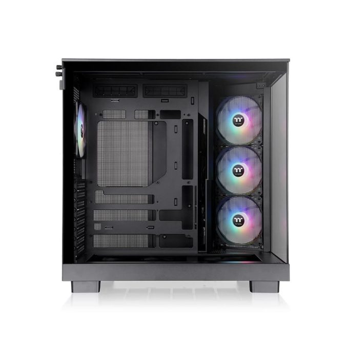 Компьютерный корпус, Thermaltake, View 380 XL TG ARGB, CA-11E-00M1WN-00, ATX / Micro ATX / Mini ITX, 1*3.5"/2*2.5", Высота кулера до 160 мм, Длина VGA до 420 мм, 471 x 288 x 469 мм, Без Б/П, Черный