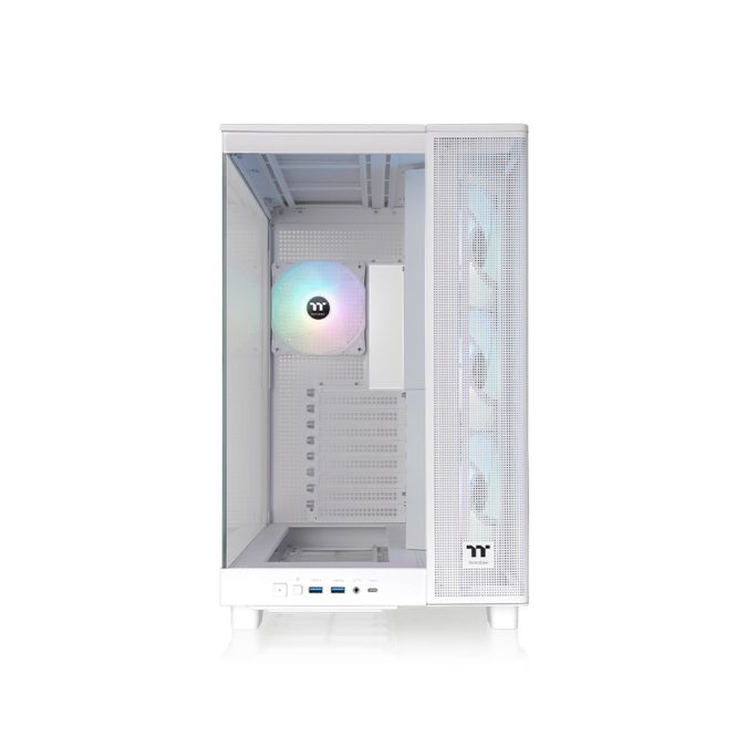 Компьютерный корпус, Thermaltake, View 380 XL TG ARGB Snow, CA-11E-00M6WN-00, ATX / m-ATX / m-ITX, 1*3.5"/2*2.5", Высота кулера до 160 мм, Длина VGA до 415 мм, 471 x 288 x 469 мм, Без Б/П, Белый