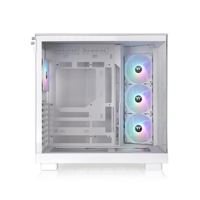 Компьютерный корпус, Thermaltake, View 380 XL TG ARGB Snow, CA-11E-00M6WN-00, ATX / m-ATX / m-ITX, 1*3.5"/2*2.5", Высота кулера до 160 мм, Длина VGA до 415 мм, 471 x 288 x 469 мм, Без Б/П, Белый