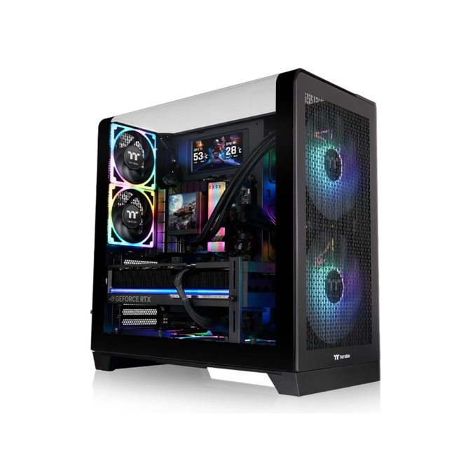 Компьютерный корпус, Thermaltake, View 390 Air, CA-11F-00M1WN-00, ATX / Micro ATX / Mini ITX, 2*3.5"/1*2.5", Высота кулера до 160 мм, Длина VGA до 420 мм, 503 x 287 x 485 мм, Без Б/П, Черный