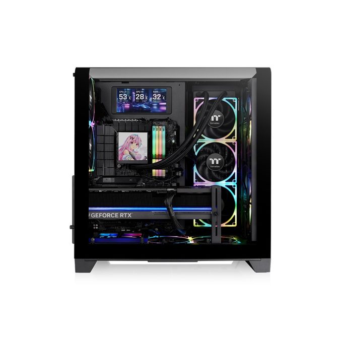 Компьютерный корпус, Thermaltake, View 390 Air, CA-11F-00M1WN-00, ATX / Micro ATX / Mini ITX, 2*3.5"/1*2.5", Высота кулера до 160 мм, Длина VGA до 420 мм, 503 x 287 x 485 мм, Без Б/П, Черный