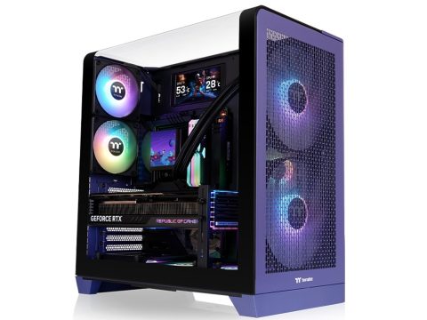 Компьютерный корпус, Thermaltake, View 390 Air Future Dusk, CA-11F-00MNWN-00, ATX / m-ATX / m-ITX, 2*3.5"/1*2.5", Высота кулера до 160 мм, Длина VGA до 420 мм, 503 x 287 x 485 мм, Без Б/П, Сиреневый