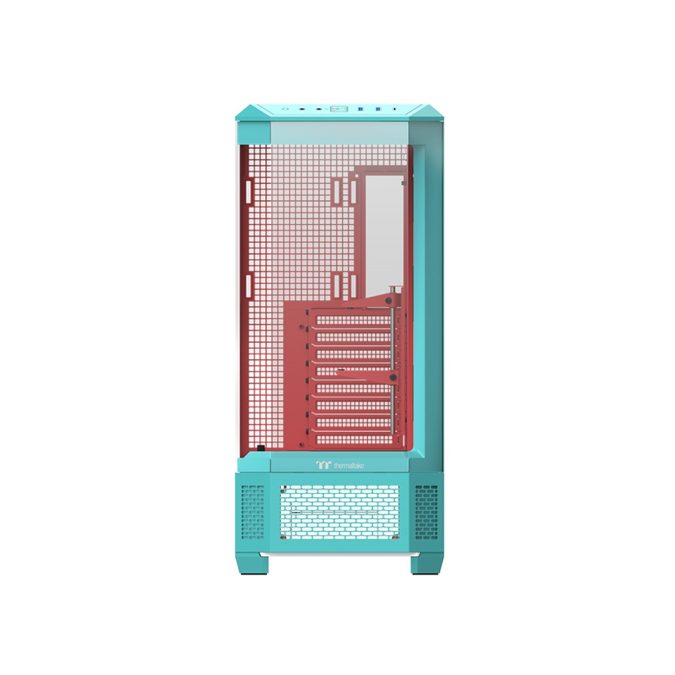 Компьютерный корпус, Thermaltake, View 600 TG Mint Strawberry, CA-11H-00FLWN-00, E-ATX / ATX, 3*3.5"/3*2.5", Высота кулера до 175 мм, Длина VGA до 480 мм, 560  249  584 мм, Без Б/П, Голубой