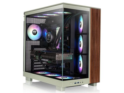 Компьютерный корпус, Thermaltake, View 380 XL WS ARGB Matcha Green, CA-11E-00MEWN-WS, E-ATX / ATX / Micro-ATX / Mini-ITX, 1*3.5"/3*2.5", Высота кулера до 160 мм, Длина VGA до 450 мм, 471 x 288 x 469 мм, Без Б/П, Зеленый