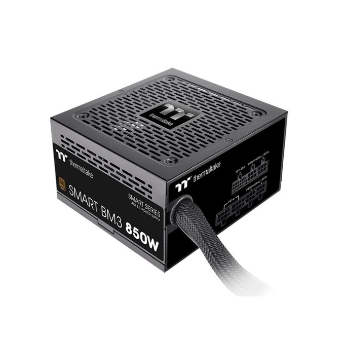 Блок питания, Thermaltake, Smart BM3 850W, PS-SPD-0750NNSABE-2, 850W, ATX, 20+4 pin, 4*PCI-E 6+2 pin, 1*PCI-E 12+4 pin, 6*SATA, 2*4+4 pin, 150x86x140 мм, черный