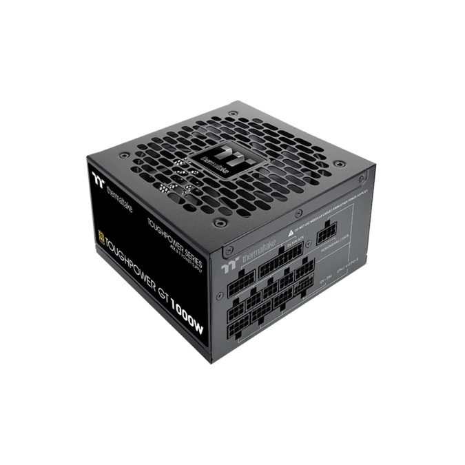 Блок питания, Thermaltake, TOUGHPOWER GT 1000W, PS-TPT-1000FNFAGE-3, 1000W, ATX, 80 PLUS Gold, 20+4 pin, 5*PCI-E 6+2 pin, 1*PCI-E 12+4 pin, 6*SATA, 2*4+4 pin, 150x86x140 мм, Черный