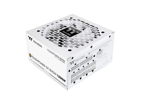 Блок питания, Thermaltake, TOUGHPOWER GT Snow 1200W, PS-TPT-1200FNFAGE-W, 1200W, ATX, 80 PLUS Gold, 20+4 pin, 5*PCI-E 6+2 pin, 1*PCI-E 12+4 pin, 6*SATA, 2*4+4 pin, 150x86x140 мм, Белый