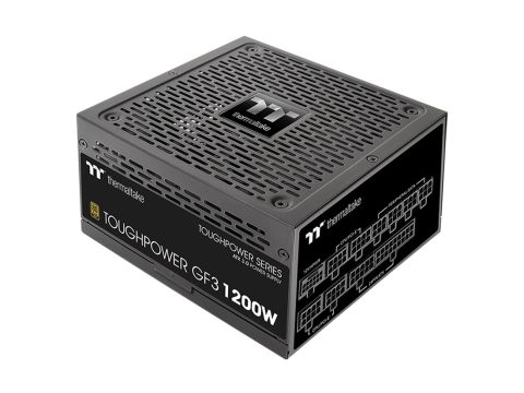 Блок питания, Thermaltake, Toughpower GF3 A3 1200W Gold, PS-TPD-1200FNFAGE-H, 1200W, ATX, 20+4 pin, 2*PCI-E 6+2 pin, 1*PCI-E 12+4 pin, 4*SATA, 4+4 pin, 150x86x160 мм, черный