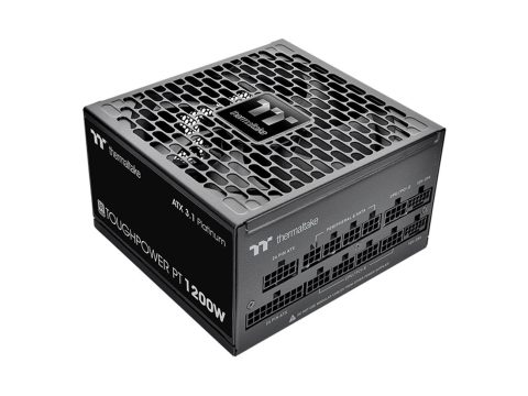 Блок питания, Thermaltake, Toughpower PT 1200W, PS-TPP-1200FNFAPE-1, 1200W, ATX, 20+4 pin, 4*PCI-E 6+2 pin, 1*PCI-E 12+4 pin, 6*SATA, 2*4+4 pin, 150x86x140 мм, черный