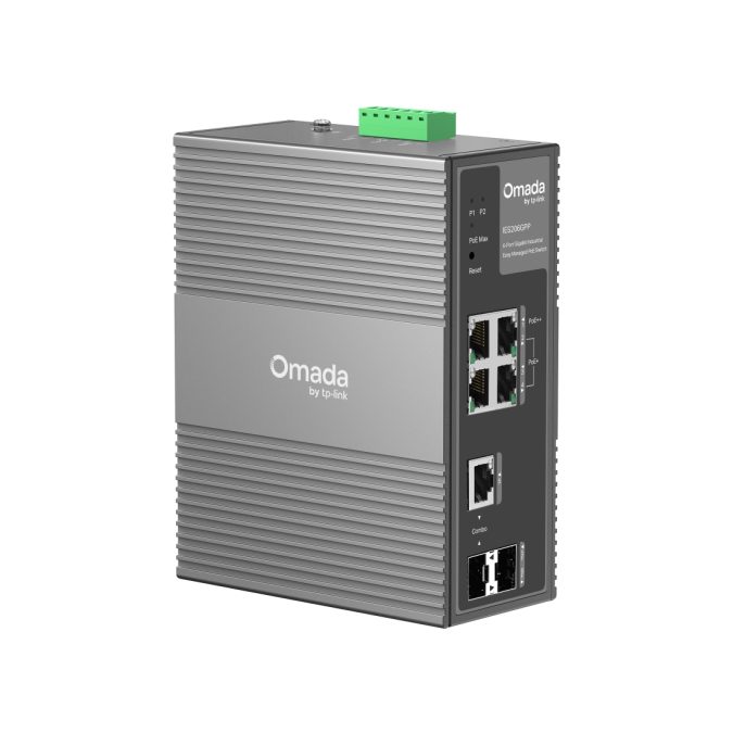 Коммутатор, TP-Link, IES206GPP, Управляемый L2, 1 10/100/1000 Mbps PoE++, 3 10/100/1000 Mbps PoE+, 1 Gigabit SFP/RJ45 Combo, 1 Gigabit SFP Slot, 120W Power Budget