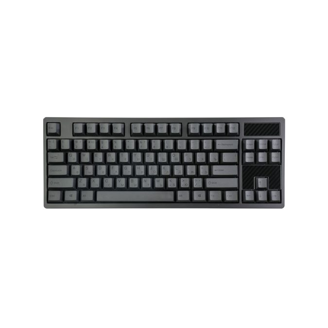 Клавиатура, Varmilo, Charcoal VA80, A90A032F8A8A06A076, Kailh Prestige Silent, Механическая, Подсветка, 358*136*41мм, Англ/Рус, Черный