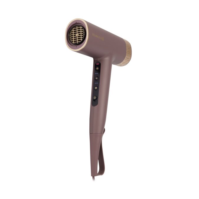 Фен, Remington, EC8930E51, Мощность 1600 Вт, 3 скорости, 4 температурных режима, Насадка-концетратор, Насадка-диффузор, Магнитное крепление насадок, Компактный, Длина шнура 3 м, Розовый