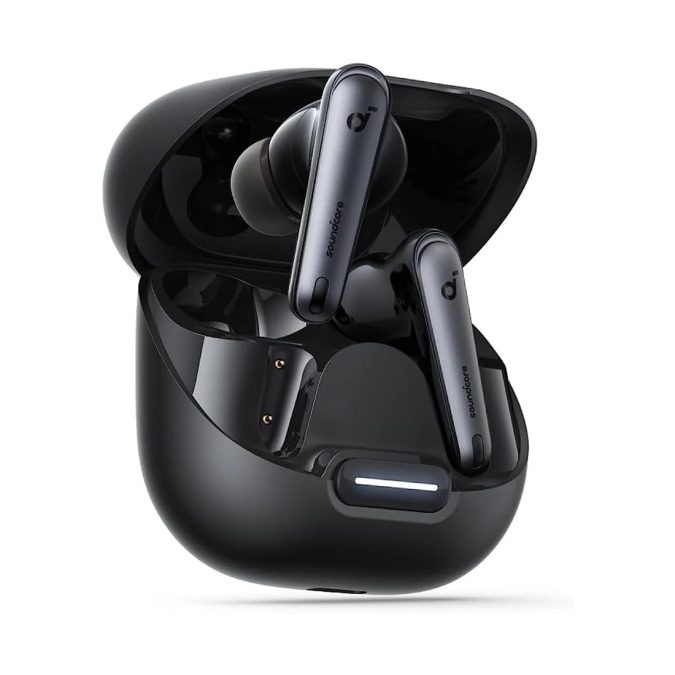 Наушники, soundcore, Liberty 4 NC (A3947G11), Bluetooth 5.3, LDAC, TWS, 11мм, Adaptive ANC 2.0, до 50 часов, IPX4, Черный