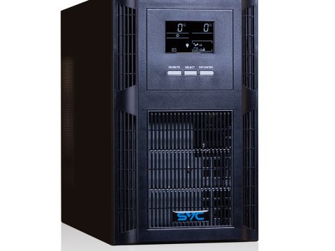 Источник бесперебойного питания, SVC, PT-3K-LCD, Мощность 3000ВА/3000Вт, PT-серия, On-Line, LCDUSBRS-232, SMART, Диапазон работы AVR: 115-300В, Бат.: 12В/9Ач*6шт., Вентилятор: 8см*2шт., 3 вых Shuko CEE7+клеммная колодка., Чёрный