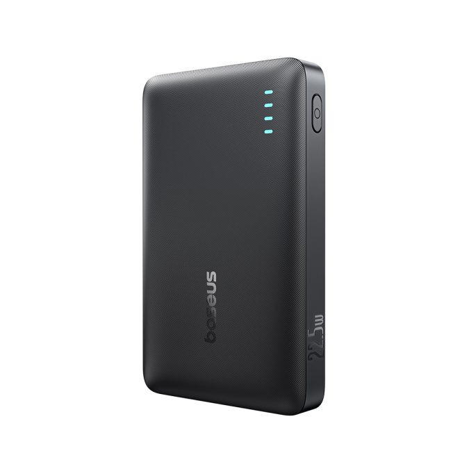 Портативный внешний аккумулятор, Baseus, EnerFill FP21, P1008210D123-00, 10000 мА·ч, 22,5 Вт, 2USB-C, 1USB-A, До 3 устройств, LED-индикатор, PD, QC, Кабель USB-C–USB-C 30 см, 109  68,7  17,5 мм, 184,4 г, Черный