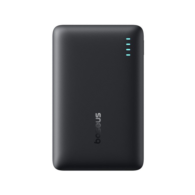 Портативный внешний аккумулятор, Baseus, EnerFill FP21, P1008210D123-00, 10000 мА·ч, 22,5 Вт, 2USB-C, 1USB-A, До 3 устройств, LED-индикатор, PD, QC, Кабель USB-C–USB-C 30 см, 109  68,7  17,5 мм, 184,4 г, Черный