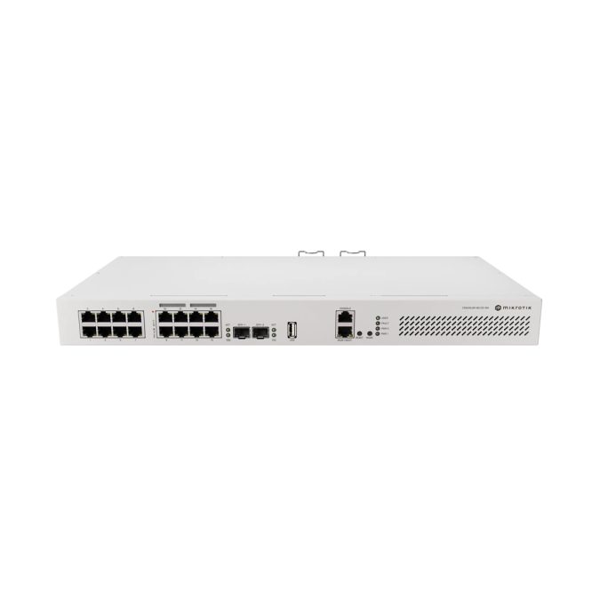 Коммутатор, MikroTik, CRS418-8P-8G-2S+RM, Cloud Router Switch, 2 x 10G SFP+ ports, 17 x 10/100/1000 Ethernet portss, PoE-out ports Ether9 - Ether16 (802.3af/at), RouterOS, -20°C to 70°C