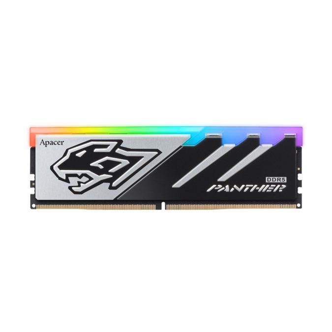 Модуль памяти, Apacer, Panther RGB AH5U16G60C6229BAA-1, DDR5, 16GB, CL38, 1.35V, DIMM