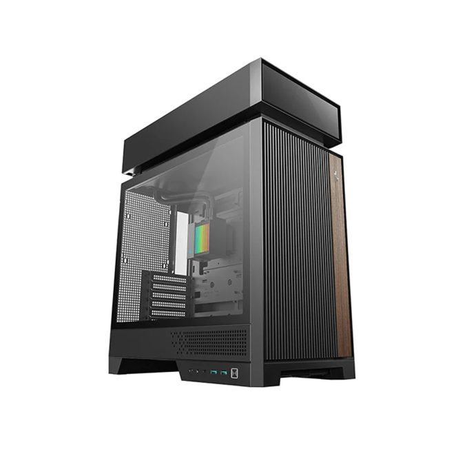 Компьютерный корпус, Deepcool, CL6600, R-CL6600-BKNNA0-G-1, ATX/Micro ATX, USB Type-C/ 3.0*2, HD-Audio+Mic, Кулер 2*120мм ARGB, СЖО 320мм, Высота процессорного кулера до 175мм, Длина VGA до 413/388мм, 2+1*3.5"/1+1*2.5", Толщина 0,8мм, 457.5x235x533.5мм, Без Б/П, Чёрный