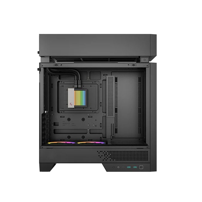 Компьютерный корпус, Deepcool, CL6600, R-CL6600-BKNNA0-G-1, ATX/Micro ATX, USB Type-C/ 3.0*2, HD-Audio+Mic, Кулер 2*120мм ARGB, СЖО 320мм, Высота процессорного кулера до 175мм, Длина VGA до 413/388мм, 2+1*3.5"/1+1*2.5", Толщина 0,8мм, 457.5x235x533.5мм, Без Б/П, Чёрный