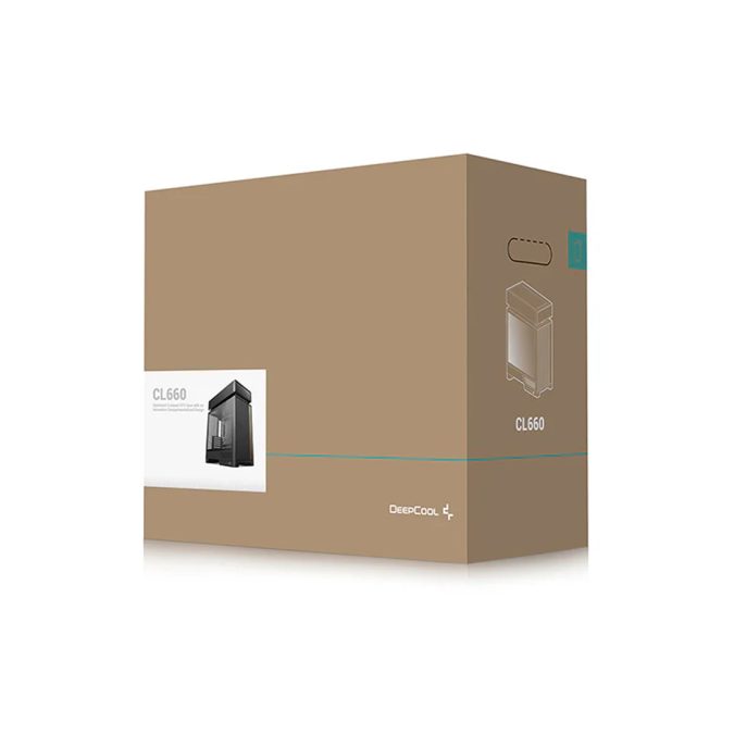 Компьютерный корпус, Deepcool, CL660, R-CL660-BKNNA0-G-1, ATX/Micro ATX, USB Type-C/ 3.0*2, HD-Audio+Mic, Кулер 2*120мм ARGB, Высота процессорного кулера до 175мм, Длина VGA до 413/388мм, 2+1*3.5"/1+1*2.5", Толщина 0,8мм, 457.5x235x533.5мм, Без Б/П, Чёрный
