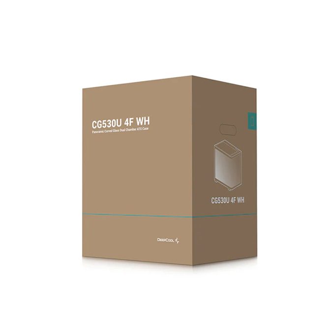 Компьютерный корпус, Deepcool, CG530U 4F WH R-CG530U-WHAGA4-G, ATX/Micro ATX/Mini-ITX, USB Tyoe-C/3.0*2, Audio+Mic, 4*120mm ARGB, Высота процессорного кулера до 160мм, Длина VGA до 410мм, 2*3.5"/2+1*2.5", Слот 7, Сталь 0,6, 475x285x380мм, Без Б/П, Белый