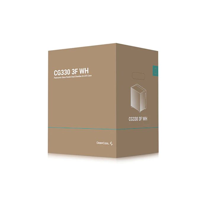Компьютерный корпус, Deepcool, CG330 3F WH R-CG330-WHNGM3-G, Micro ATX/Mini-ITX, USB 3.0/2.0*2, Audio+Mic, 3*120mm ARGB, Высота процессорного кулера до 163мм, Длина VGA до 410мм, 1+1*3.5"/2+2*2.5", Слот 5, Сталь 0,6, 420x285x368мм, Без Б/П, Белый