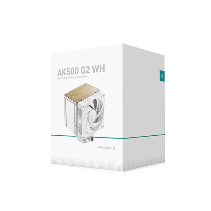 Кулер для процессора, Deepcool, AK500 G2 WH R-AK500G2-WHNNMN-GJD, Intel1851/1700/1200/115х и AMD AM5/AM4, 260W, 120мм, 2200±10%/об/м, 63.4 CFM, 31.45 dB(A), 4pin, 129х117х159мм, Белый