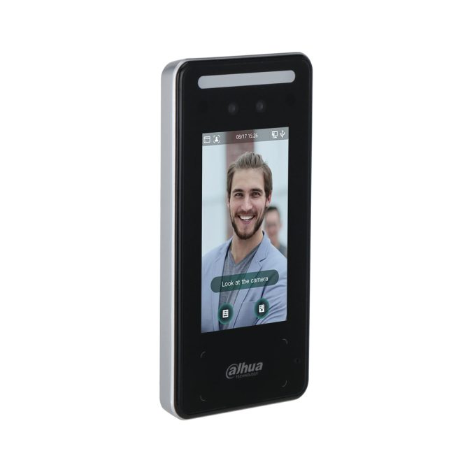 Контроллер доступа, Dahua, DHI-ASI6213J-MW-V1 (12В), 4.3'' cенсорный ЖК-дисплей с разрешением 480272, Mifare(13,56 МГц)