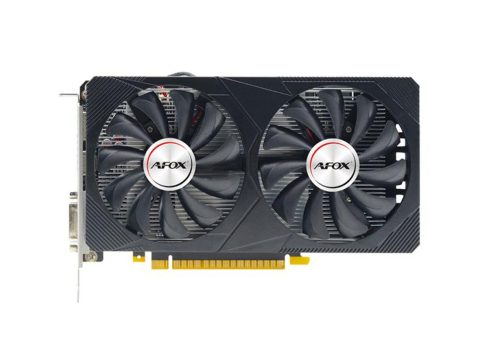 Видеокарта, AFOX, GTX1050 4GB D5 Dual Fan (4897033787888), AF1050-4096D5H4-V2, GDDR5, 128bit, DP, HDMI, DVI, 216*112*41 мм, Цветная коробка