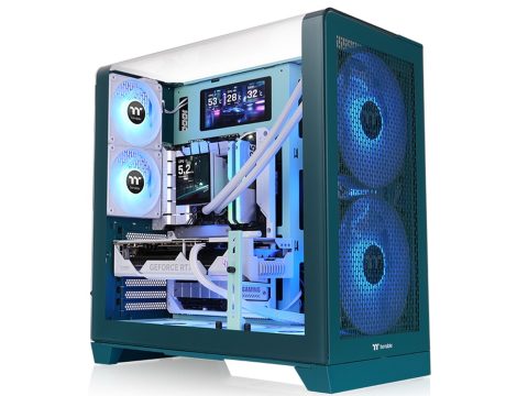 Компьютерный корпус, Thermaltake, View 390 Air Transformative Teal, CA-11F-00MTWN-00, ATX / Micro-ATX / Mini-ITX, 2*3.5"/1*2.5", Высота кулера до 160 мм, Длина VGA до 420 мм, 503 x 287 x 485 мм, Без Б/П, Бирюзовый