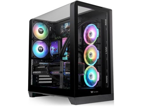 Компьютерный корпус, Thermaltake, View 390 TG Black, CA-11F-00M1WN-01, ATX / Micro-ATX / Mini-ITX, 2*3.5"/3*2.5", Высота кулера до 160 мм, Длина VGA до 460 мм, 503  287  485 мм, Без Б/П, Черный