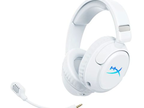 Гарнитура, HyperX, B5VC5AA, Cloud Flight 2 Wireless White, Динамики 50 мм, Микрофон съёмный гибкий, RGB - подсветка, Тип подключение USB 2.4 ГГц, Bluetooth, Белый
