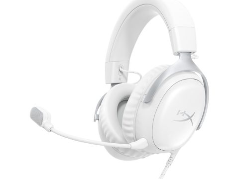 Гарнитура, HyperX, BS7C1AA, Cloud III - Gaming Headset (White), Микрофон съёмный гибкий, Динамики 53 мм, 150 мВт, 15-25000 гц, Блок управления звуком USB удлинитель, Белый