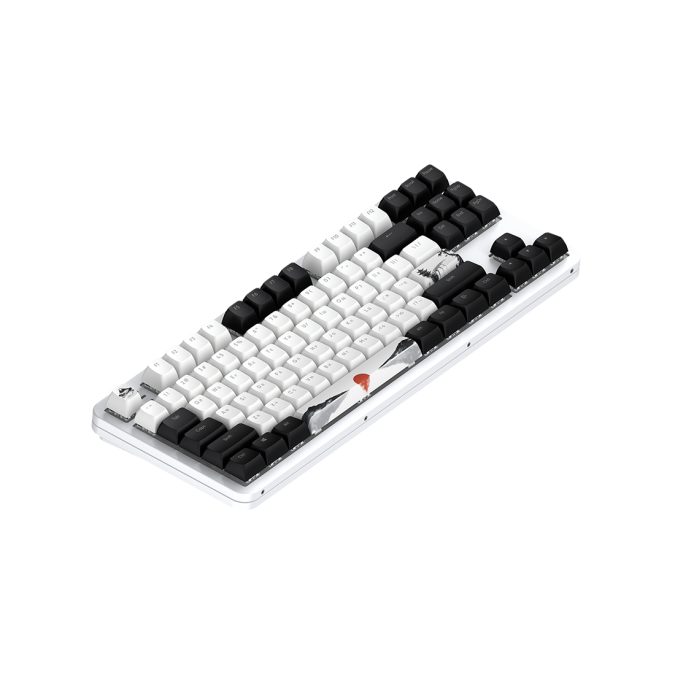 Клавиатура, Dark Project, DPKB_FUJI_87_ANSI_UA, 87 Fuji V2, Игровая, Механическая, TKL, g3ms Sapphire switches, USB, Подсветка RGB, 365x137x42 мм., Анг/Рус, Белый