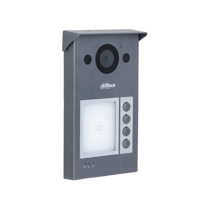 Вызывная панель, Dahua, DHI-VTO3311Q-WP, 4-кнопочная IP-панель, 2 Мп, IP65 & IK08